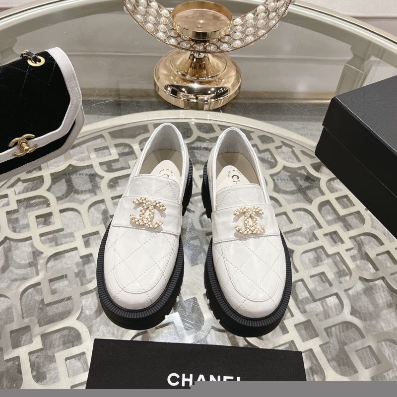 Ch*el leather shoes